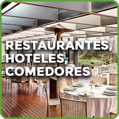 Restaurantes, hoteles, comedores